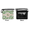 Tropical Leaves Wristlet ID Cases - Front & Back