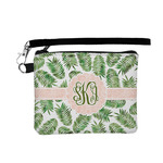 Tropical Leaves Wristlet ID Case w/ Monogram