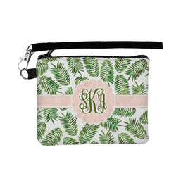 Tropical Leaves Wristlet ID Case w/ Monogram