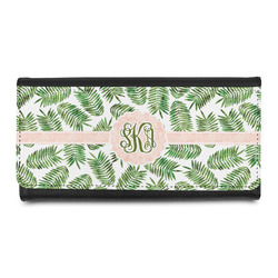 Tropical Leaves Leatherette Ladies Wallet (Personalized)