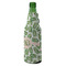 Tropical Leaves Zipper Bottle Cooler - ANGLE (bottle)