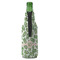 Tropical Leaves Zipper Bottle Cooler - BACK (bottle)