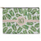 Tropical Leaves Zipper Pouch Large (Front)