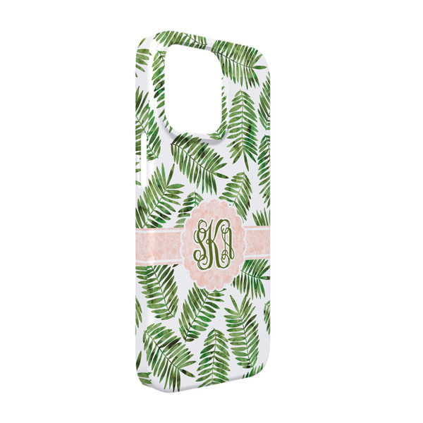 Custom Tropical Leaves iPhone Case - Plastic - iPhone 13 (Personalized)