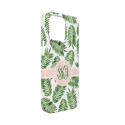 Tropical Leaves iPhone Case - Plastic - iPhone 13 Mini (Personalized)
