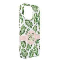 Tropical Leaves iPhone Case - Plastic - iPhone 13 Pro Max (Personalized)