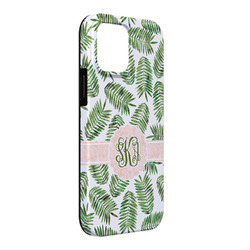Tropical Leaves iPhone Case - Rubber Lined - iPhone 13 Pro Max (Personalized)