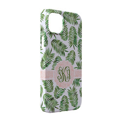Tropical Leaves iPhone Case - Plastic - iPhone 14 Pro (Personalized)