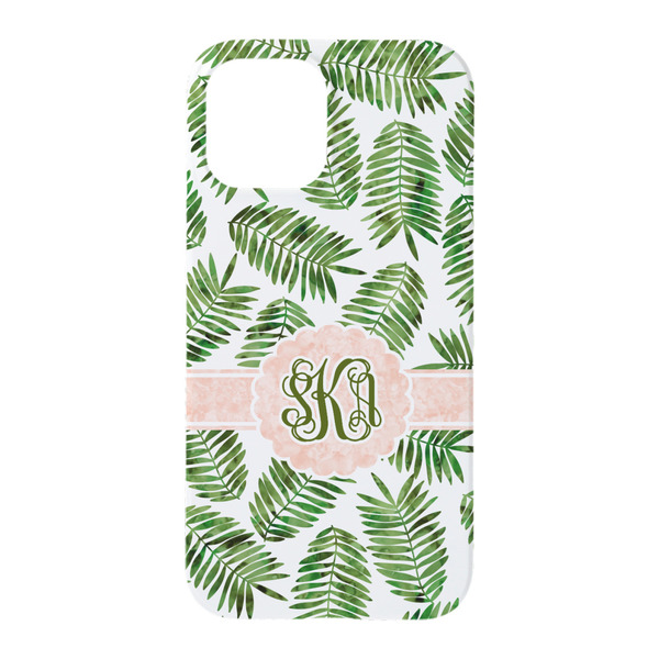 Tropical Leaves iPhone 15 Case - Back