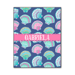 Preppy Sea Shells Wood Print - 11x14 (Personalized)