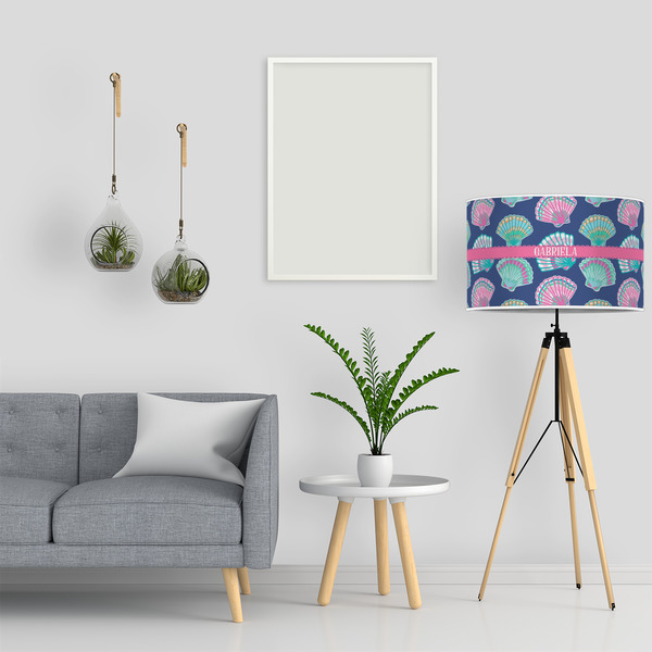 Preppy Sea Shells 12" Drum Lampshade - LIFESTYLE