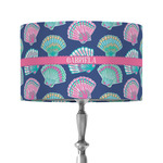 Preppy Sea Shells 12" Drum Lamp Shade - Fabric (Personalized)