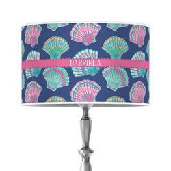 Preppy Sea Shells 12" Drum Lamp Shade - Poly-film (Personalized)