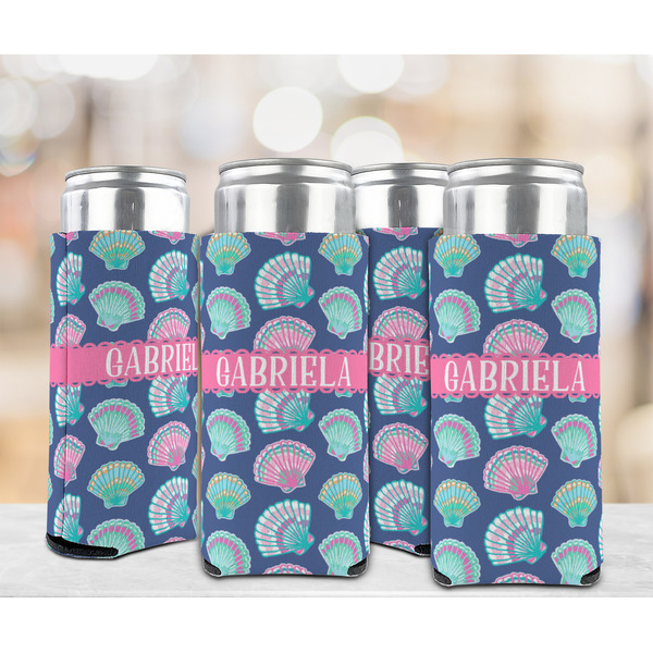 Preppy Sea Shells 12oz Tall Can Sleeve - Set of 4 - LIFESTYLE
