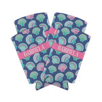 Preppy Sea Shells Can Cooler (tall 12 oz) - Set of 4 (Personalized)