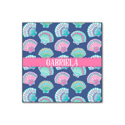 Preppy Sea Shells Wood Print - 12x12 (Personalized)