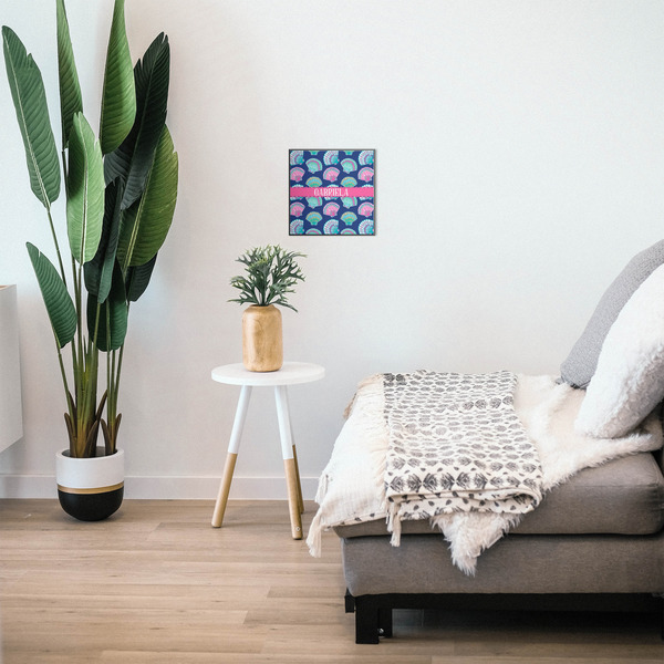 Preppy Sea Shells 12x12 Wood Print - In Context