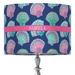 Preppy Sea Shells 16" Drum Lamp Shade - Fabric (Personalized)
