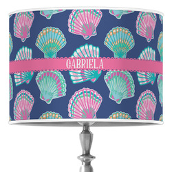 Preppy Sea Shells 16" Drum Lamp Shade - Poly-film (Personalized)