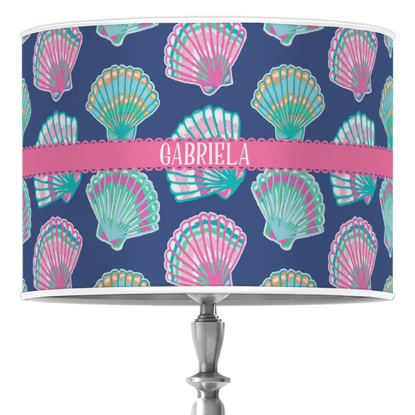 Custom Preppy Sea Shells Drum Lamp Shade (Personalized)