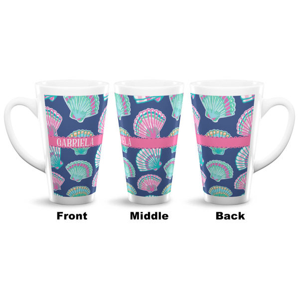 Preppy Sea Shells 16 Oz Latte Mug - Approval