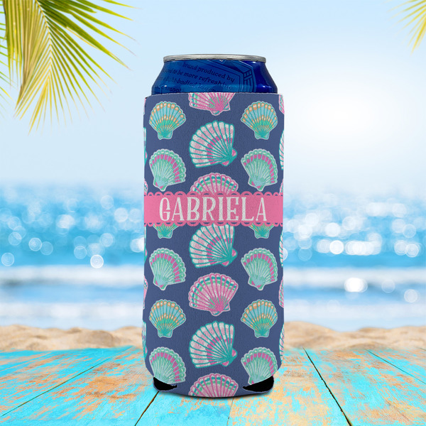 Preppy Sea Shells 16oz Can Sleeve - LIFESTYLE