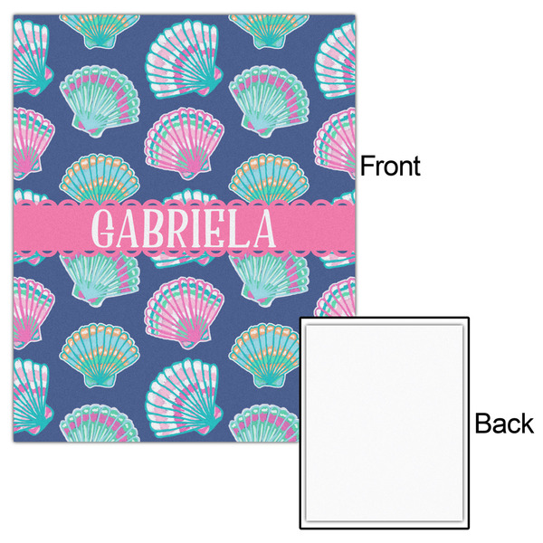Preppy Sea Shells 16x20 - Matte Poster - Front & Back