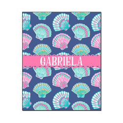 Preppy Sea Shells Wood Print - 16x20 (Personalized)