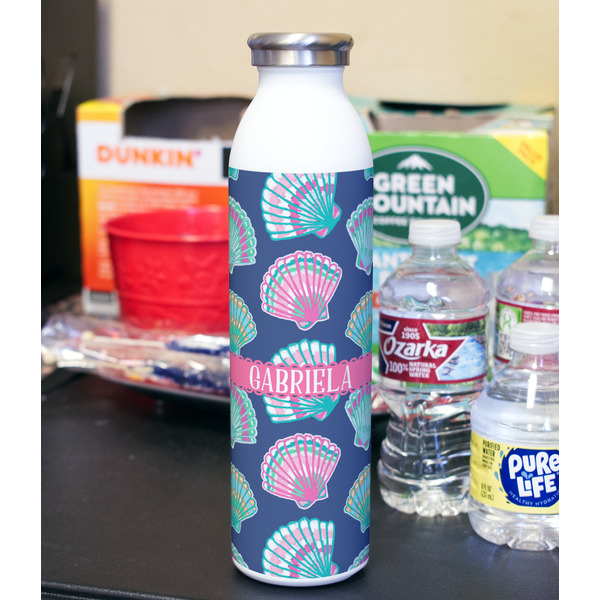Preppy Sea Shells 20oz Water Bottles - Full Print - In Context