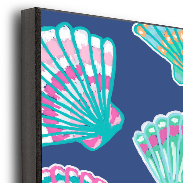 Preppy Sea Shells 20x24 Wood Print - Closeup
