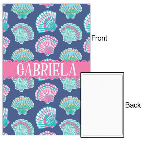 Preppy Sea Shells 24x36 - Matte Poster - Front & Back