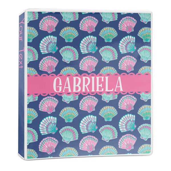 Custom Preppy Sea Shells 3-Ring Binder - 1 inch (Personalized)