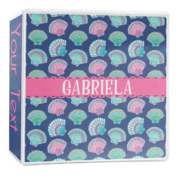 Preppy Sea Shells 3-Ring Binder - 2 inch (Personalized)