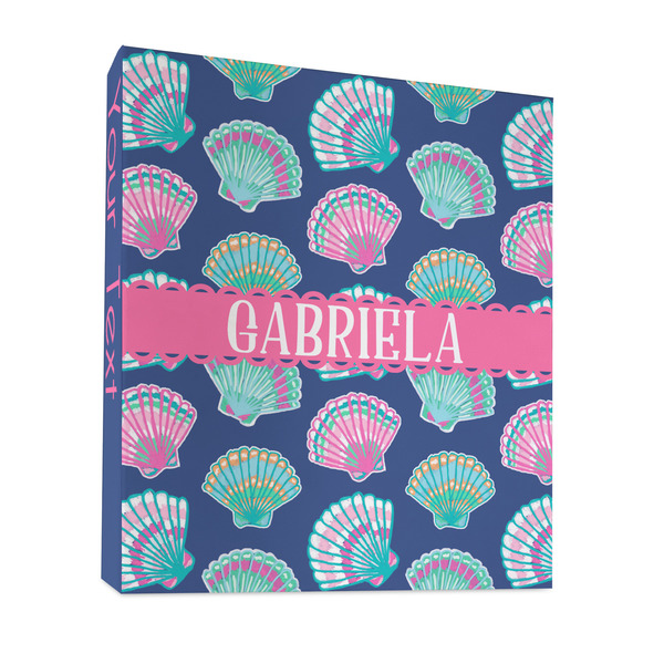 Preppy Sea Shells 3 Ring Binders - Full Wrap - 1" - FRONT
