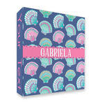 Preppy Sea Shells 3 Ring Binder - Full Wrap - 2" (Personalized)