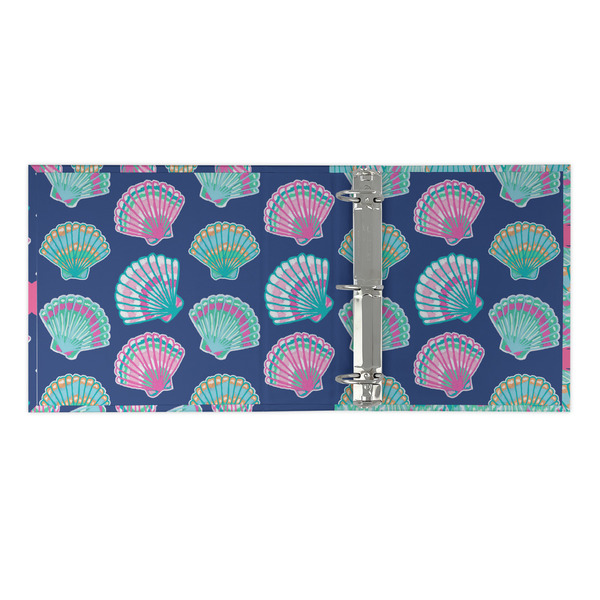 Preppy Sea Shells 3 Ring Binders - Full Wrap - 2" - OPEN INSIDE