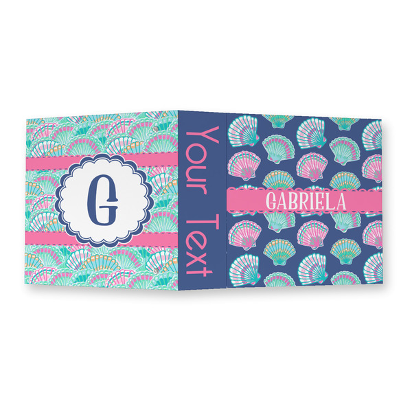 Preppy Sea Shells 3 Ring Binders - Full Wrap - 2" - OPEN OUTSIDE
