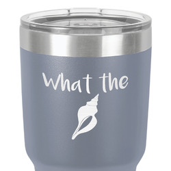 Preppy Sea Shells 30 oz Stainless Steel Tumbler - Grey - Single-Sided (Personalized)