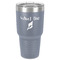 Preppy Sea Shells 30 oz Stainless Steel Ringneck Tumbler - Grey - Front