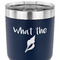 Preppy Sea Shells 30 oz Stainless Steel Ringneck Tumbler - Navy - CLOSE UP