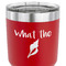 Preppy Sea Shells 30 oz Stainless Steel Ringneck Tumbler - Red - CLOSE UP