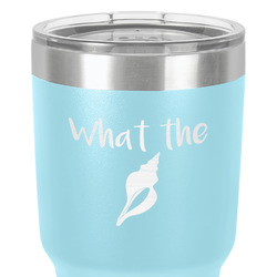 Preppy Sea Shells 30 oz Stainless Steel Tumbler - Teal - Double-Sided (Personalized)