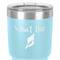 Preppy Sea Shells 30 oz Stainless Steel Ringneck Tumbler - Teal - Close Up