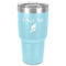 Preppy Sea Shells 30 oz Stainless Steel Tumbler - Teal - Single-Sided (Personalized)