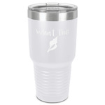 Preppy Sea Shells 30 oz Stainless Steel Tumbler - White - Single-Sided (Personalized)