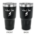 Preppy Sea Shells 30 oz Stainless Steel Tumbler - Black - Double Sided (Personalized)