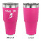 Preppy Sea Shells 30 oz Stainless Steel Ringneck Tumblers - Pink - Single Sided - APPROVAL