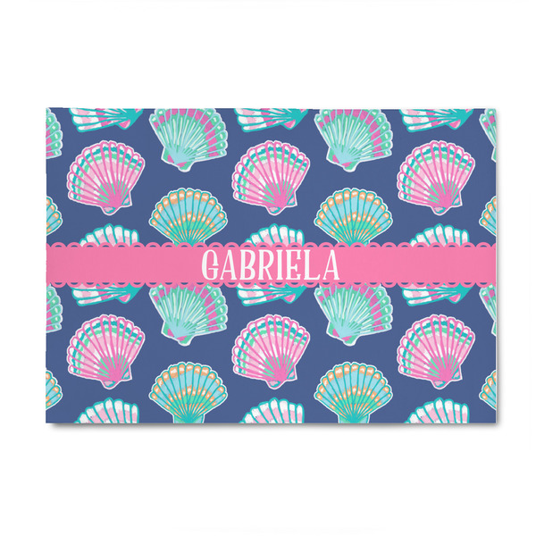 Custom Preppy Sea Shells 4' x 6' Patio Rug (Personalized)