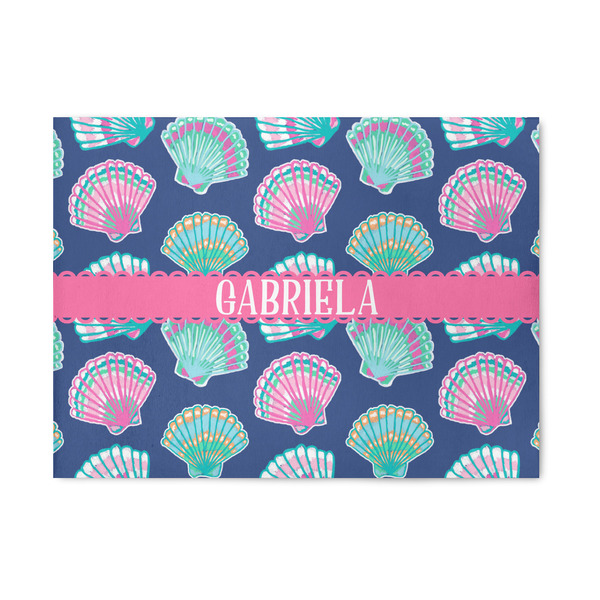 Custom Preppy Sea Shells 5' x 7' Patio Rug (Personalized)