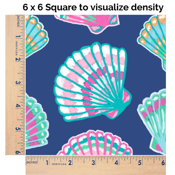 Preppy Sea Shells 6x6 Swatch of Fabric